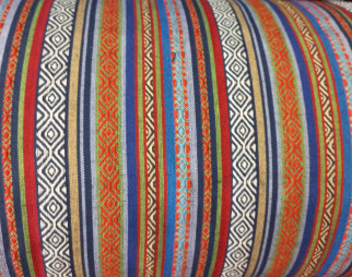 Fabric with strips for folk costume - fabrics shop Pluss Audums